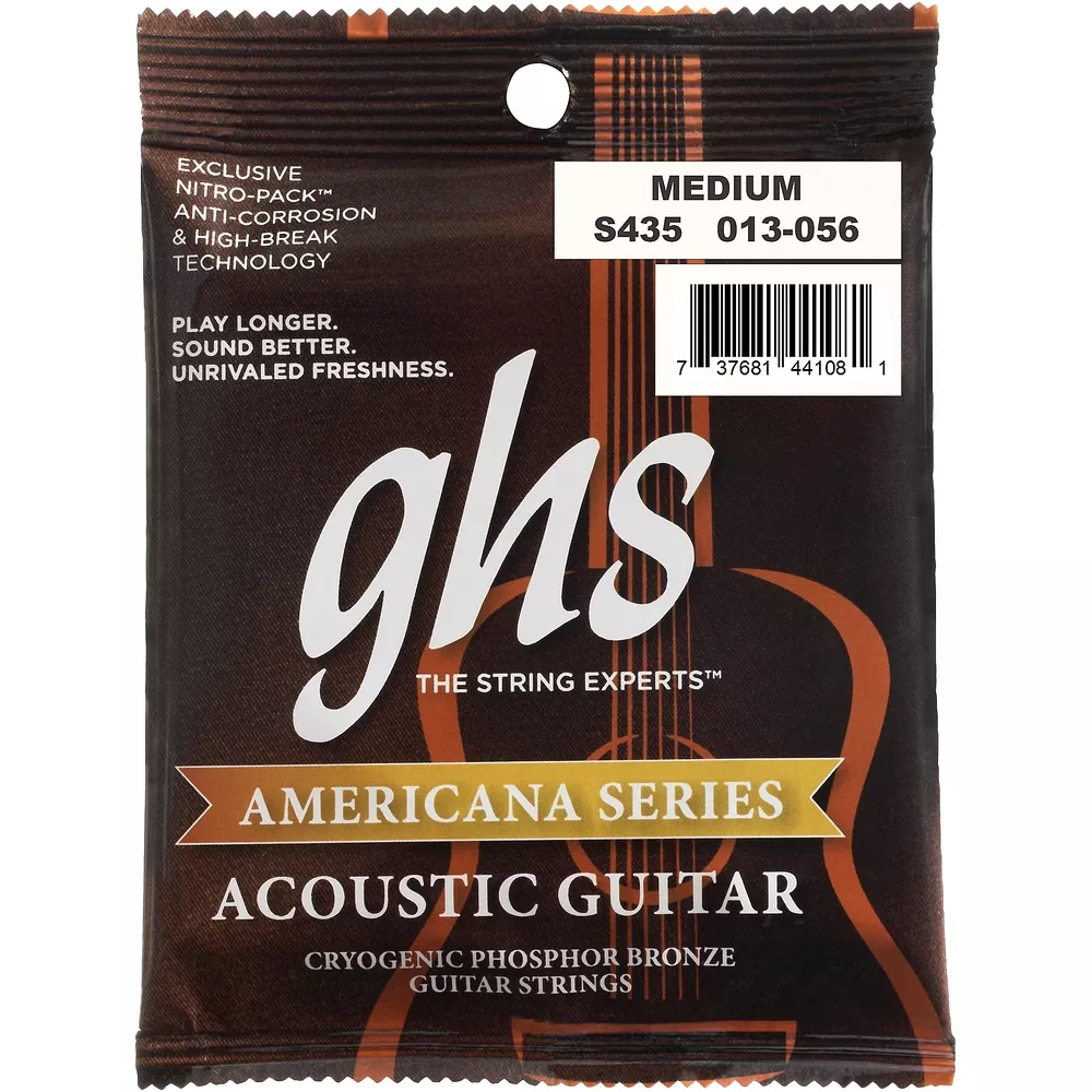 GHS Americana Medium Acoustic Guitar Strings (13-56)