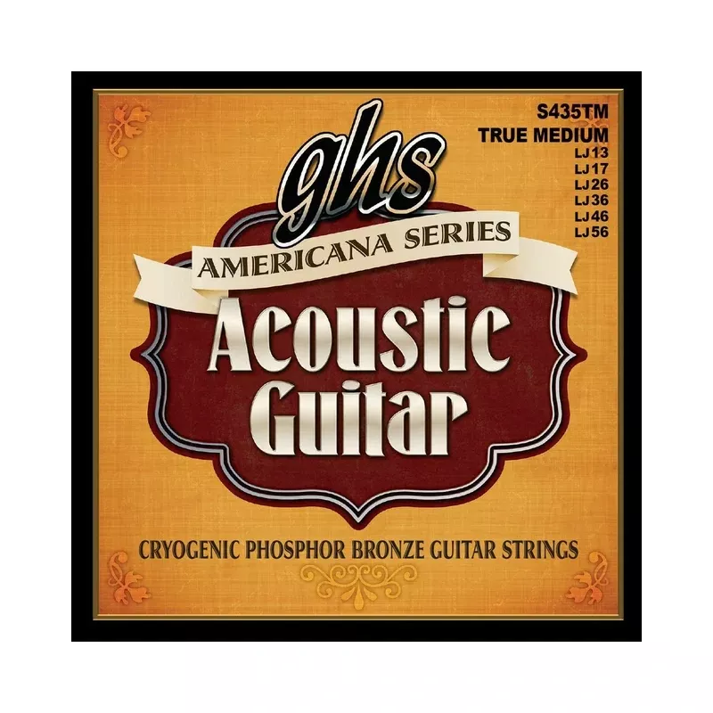 GHS S435TM Americana True Medium Phosphor Bronze Acoustic Guitar Strings