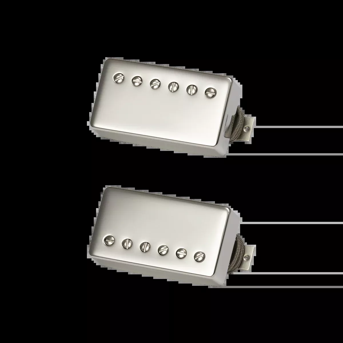 GIBSON ACCESSORIES CUSTOMBUCKER HUMBUCKER PICKUP MATCHED SET – NICKEL (PUCBDBNC2-SET)