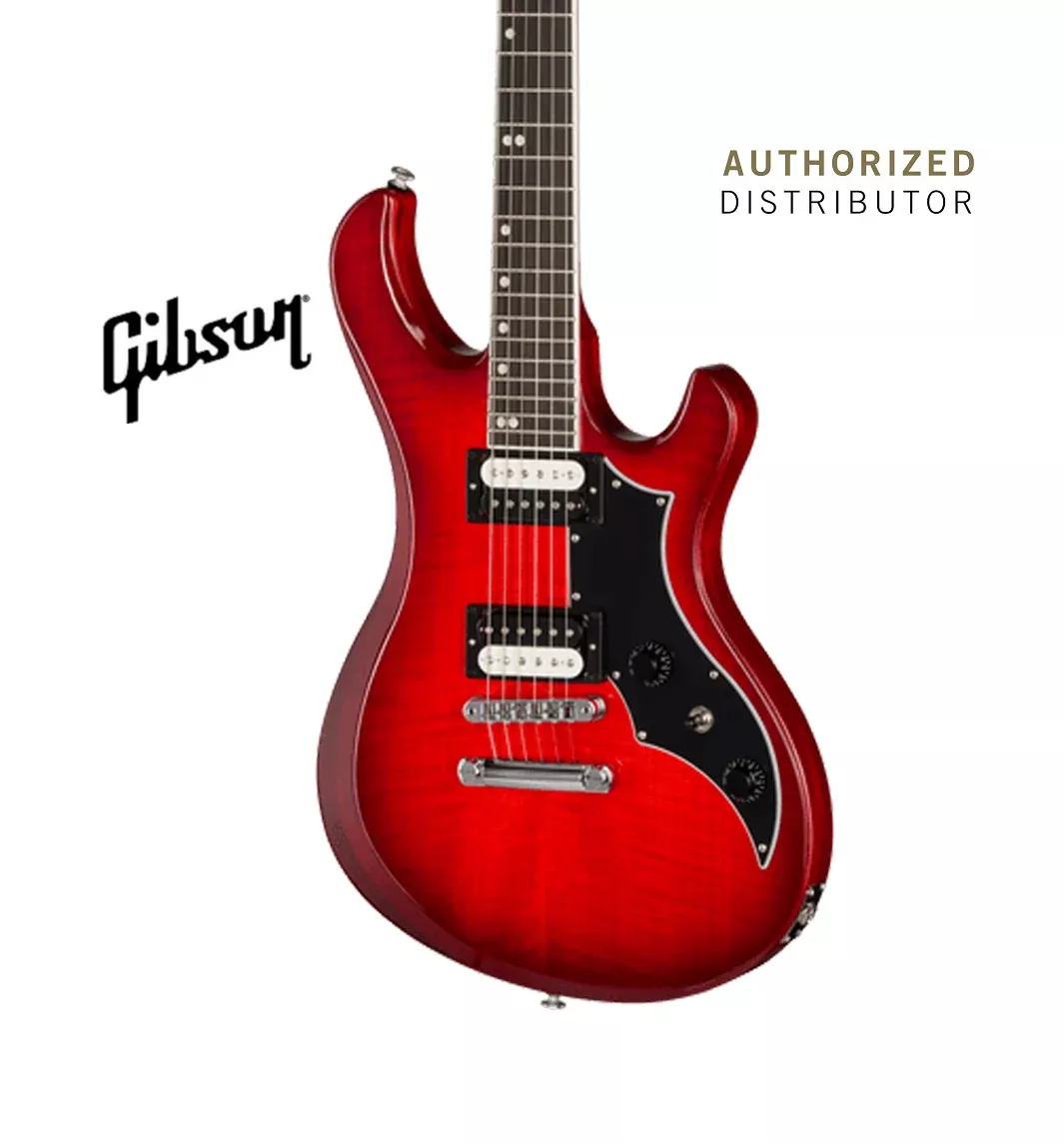 GIBSON VICTORY FIGURED TOP ELECTRIC GUITAR - CHERRY BURST