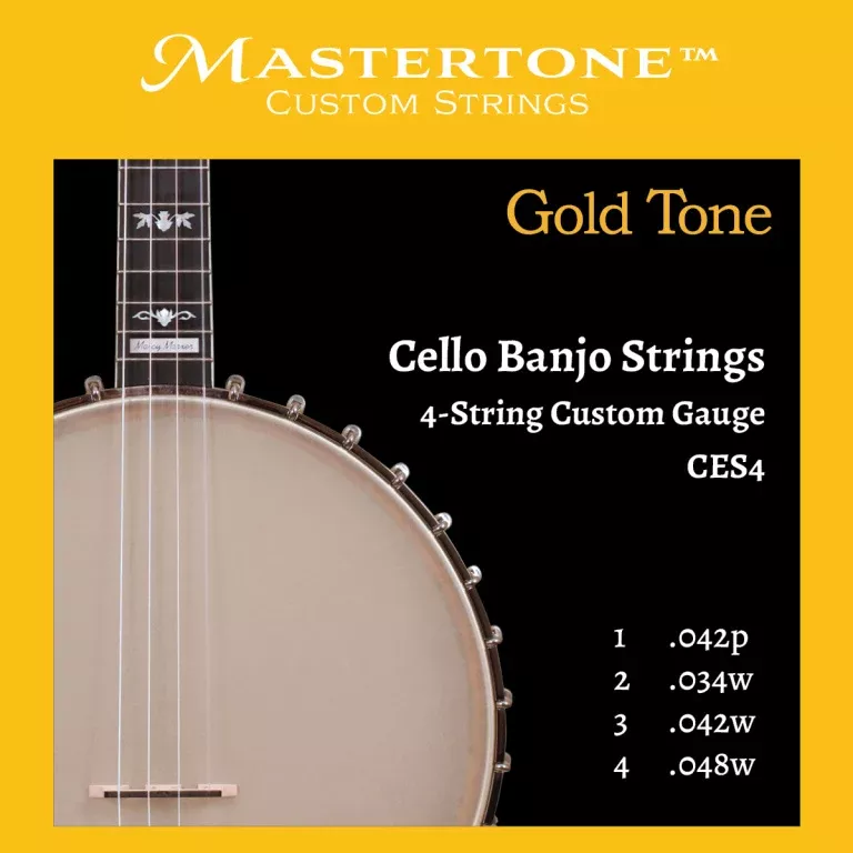 Gold Tone 4-string banjo cello custom gauge strings – CES4
