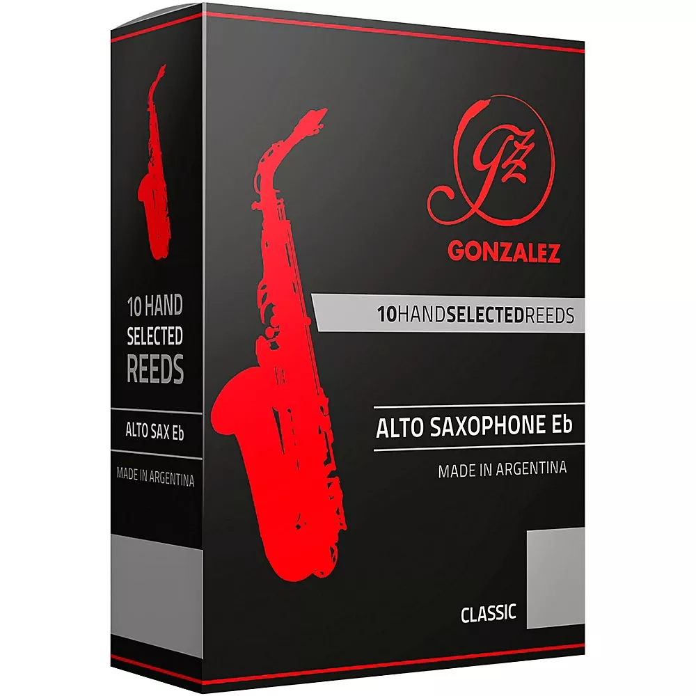 Gonzalez Classic Alto Saxophone Reeds Box of 10 Strength 3