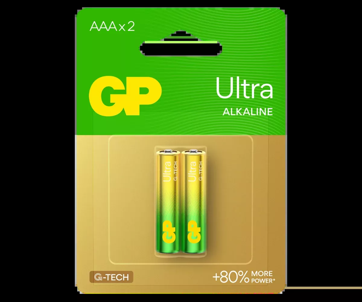 GP Ultra Alkaline AAA Batteries