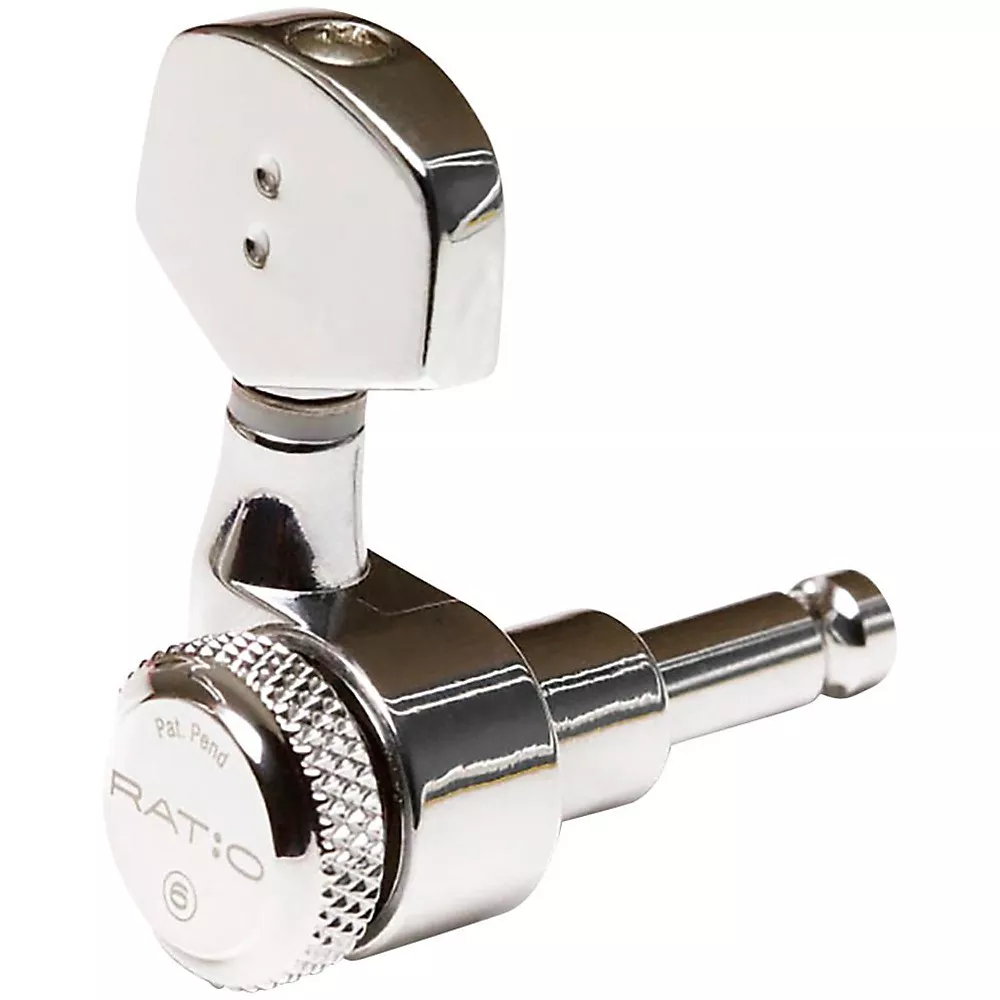 Graph Tech Electric Locking 3+3 Contemporary Tuning Machine Set 2-Pin Chrome