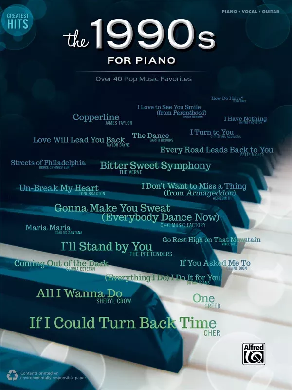 Greatest Hits: The 1990s for Piano: Piano/Vocal/Guitar Book