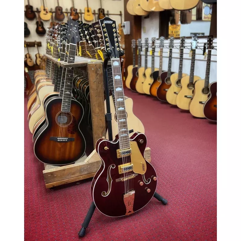 Gretsch G5422G-12 Electromatic Classic Hollow Body Double-Cut 12-String Electric Guitar, Walnut Stain