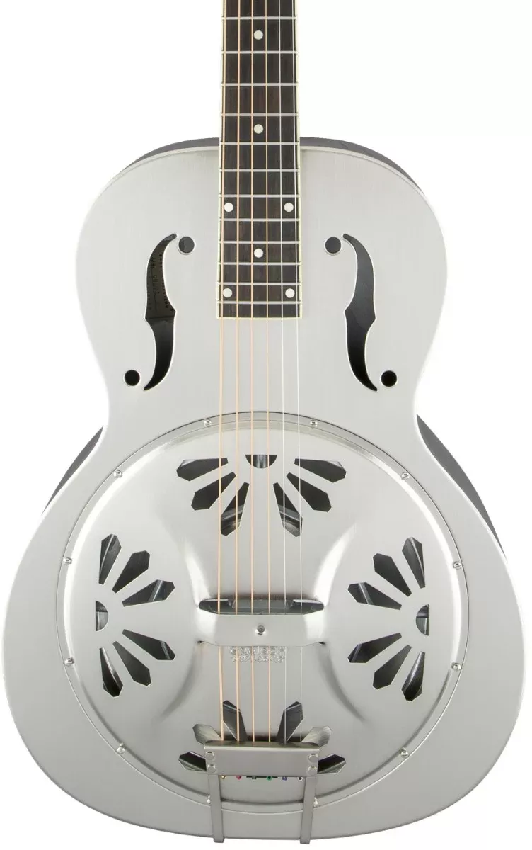 Gretsch G9221 Bobtail Steel Round-Neck A.E., Steel Body Spider Cone Resonator Guitar, Fishman Nashville Resonator Pickup