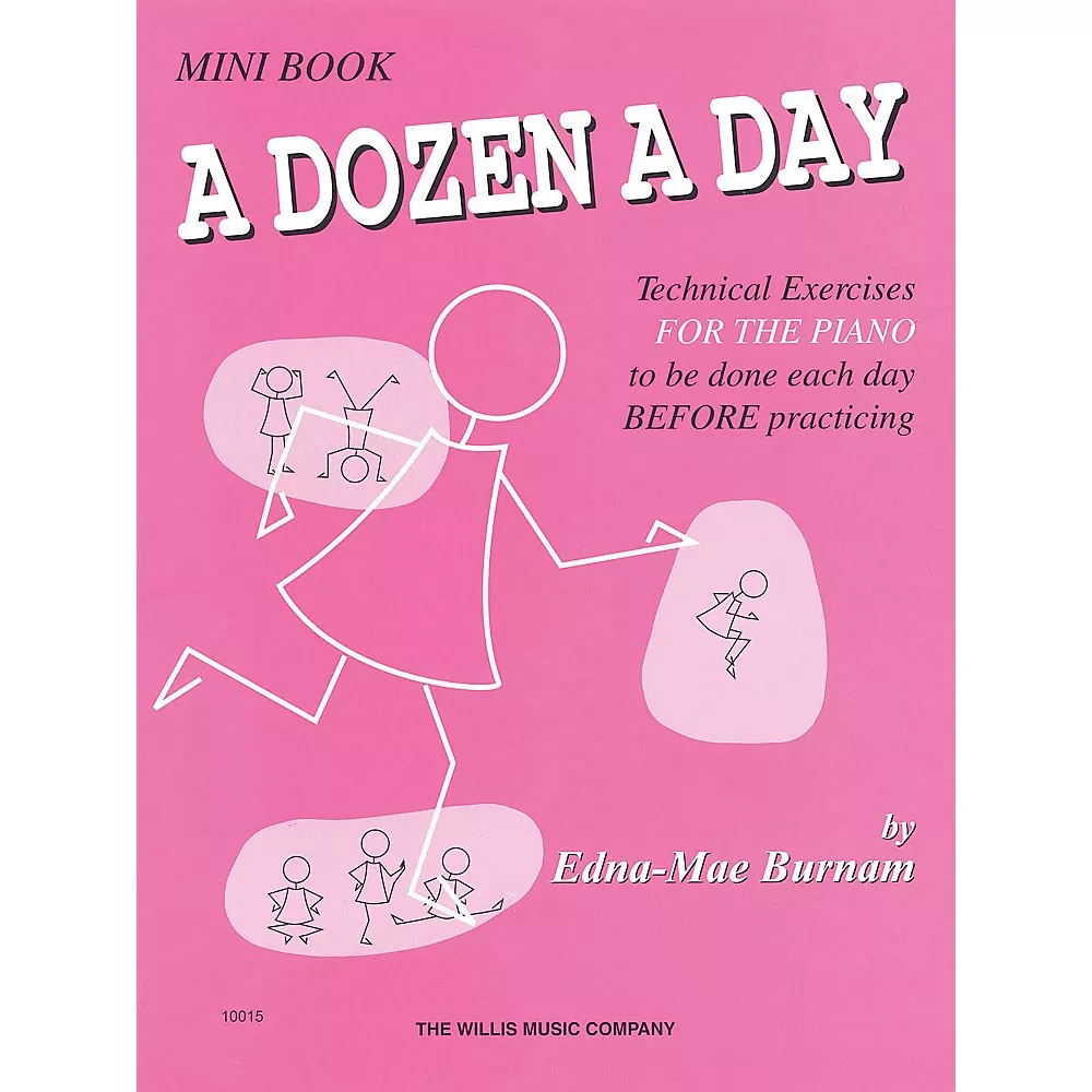 Hal Leonard A Dozen A Day Mini Book Technical Exercises For The Piano (Pink cover)