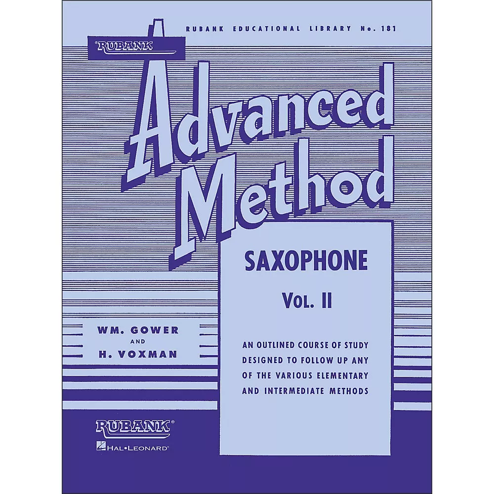 Hal Leonard Rubank Advanced Method for Saxophone Volume 2