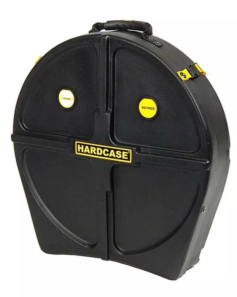 Hardcase 24" Black Cymbal Case 12 Cymbals with Wheels
