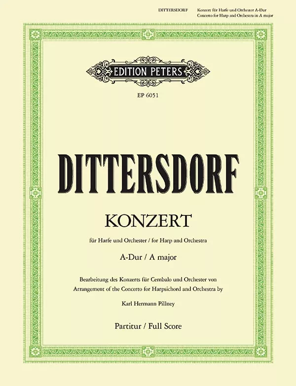 Harp Concerto in A Major: Full Scores