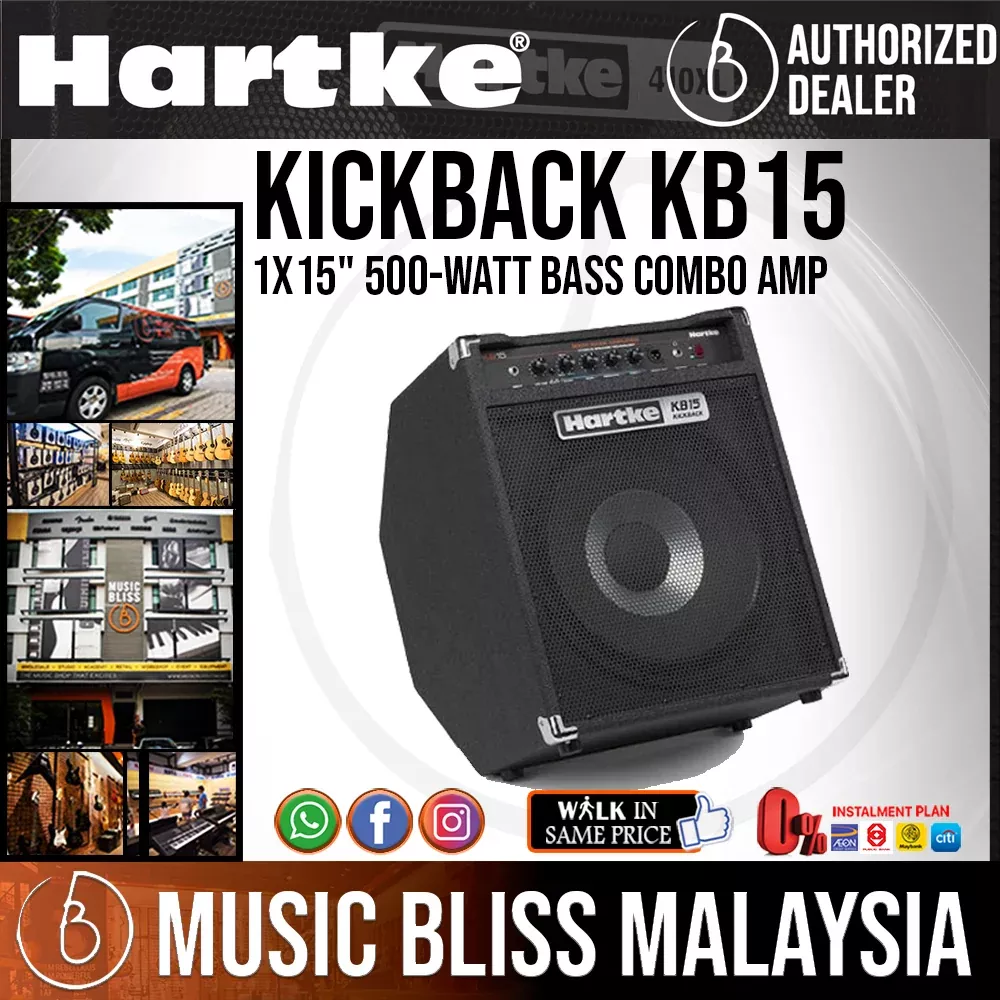 Hartke KB15 Kickback 500W Bass Combo Amp with 0% Instalment