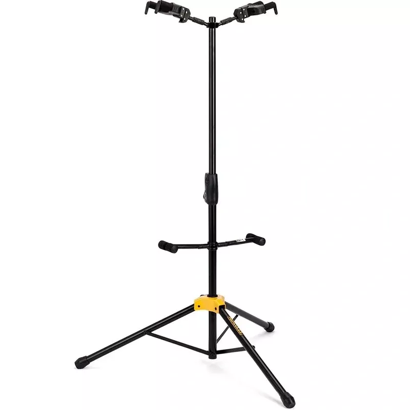 Hercules Auto Grip Double Guitar Stand W/ Foldable Backrest