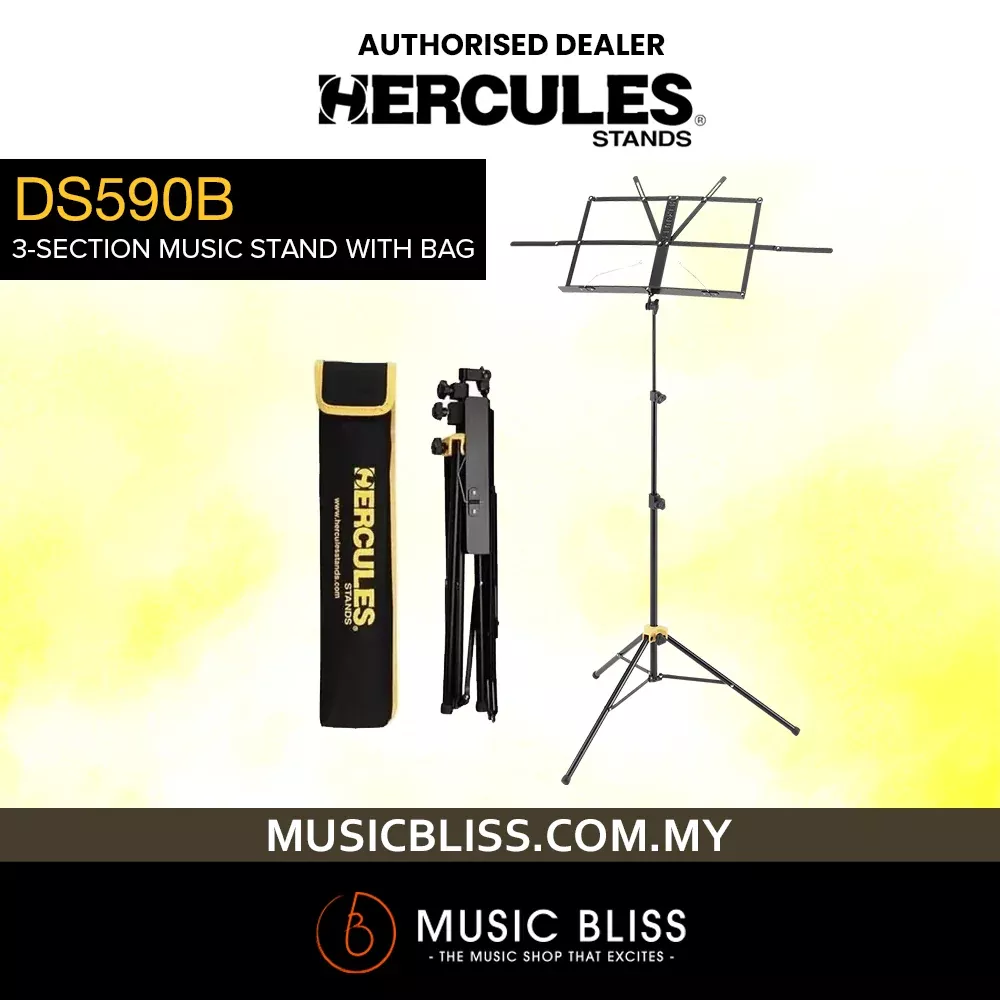 Hercules BS050B 3-Section Music Stand with Bag