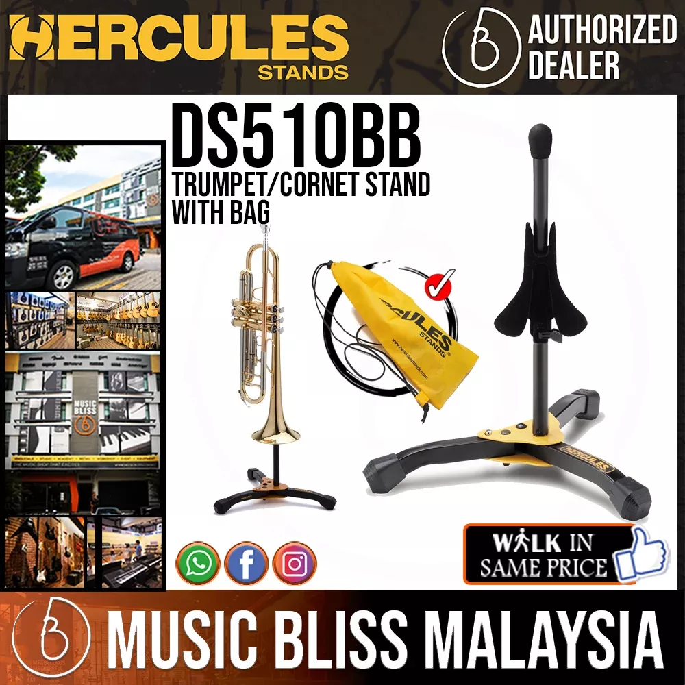 Hercules DS510BB Trumpet/Cornet Stand with Bag