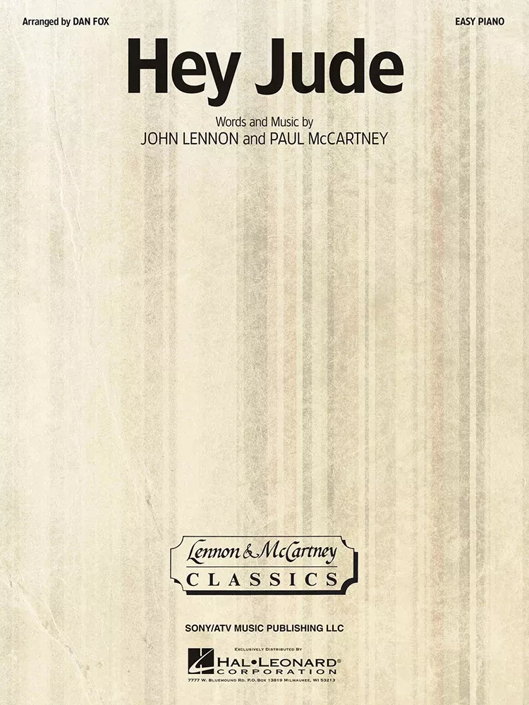 Hey Jude Easy Piano S/S
