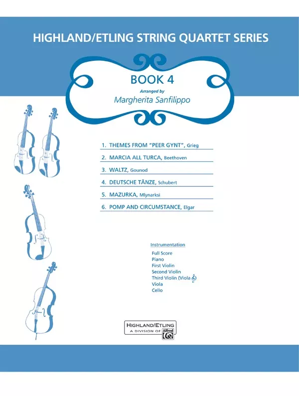 Highland/Etling String Quartet Series: Book 4: String Quartet Score & Parts