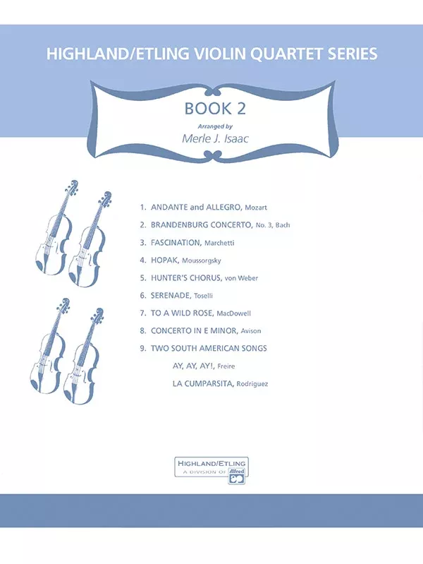 Highland/Etling Violin Quartet Series: Book 2: Violin