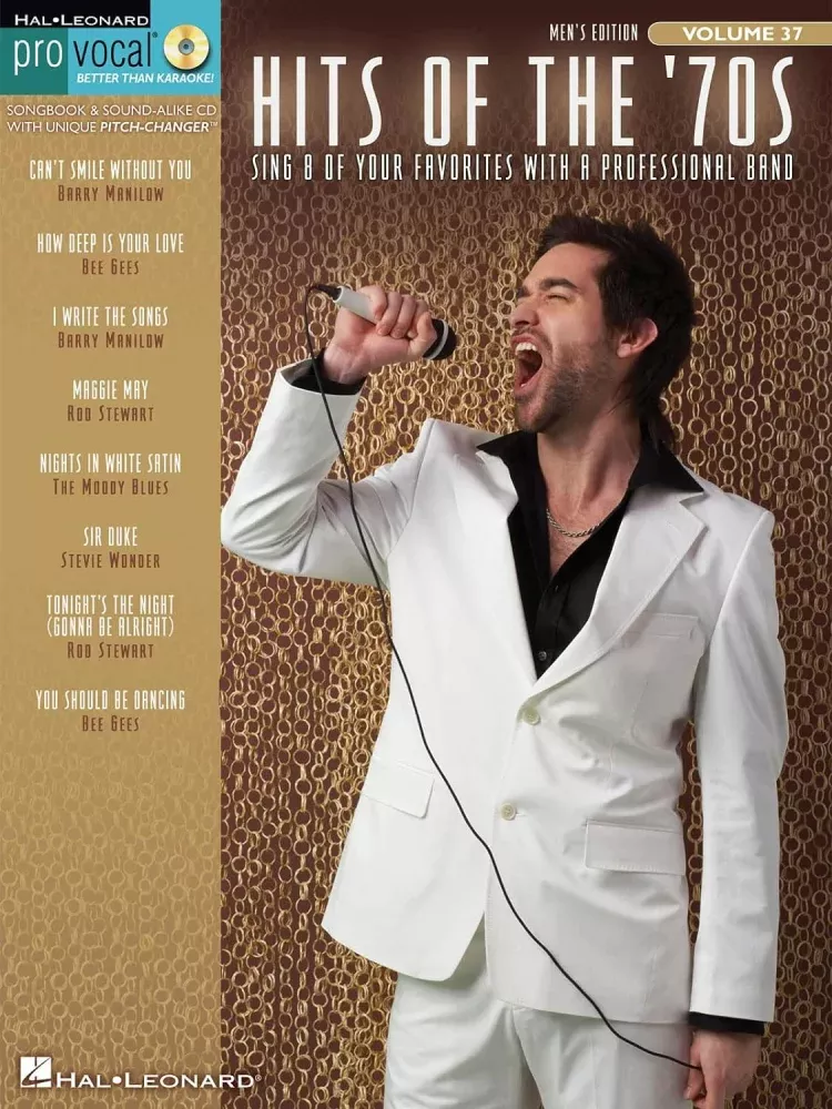 Hits of the '70s Pro Vocal Men's Edition Volume 37 BK/CD