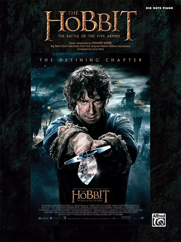 The Hobbit: The Battle of the Five Armies: Piano Book