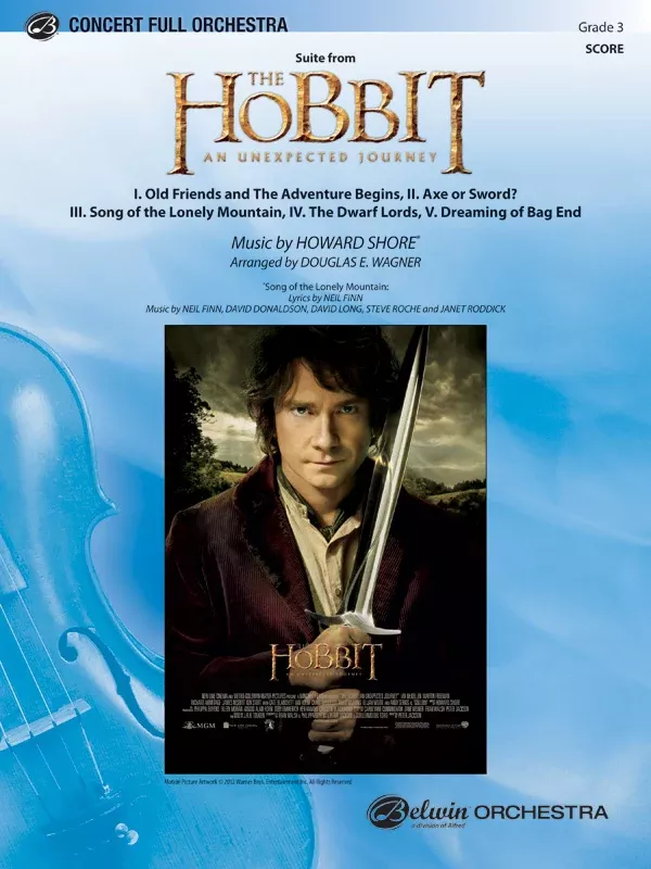 The Hobbit: An Unexpected Journey, Suite from: Full Orchestra Conductor Score