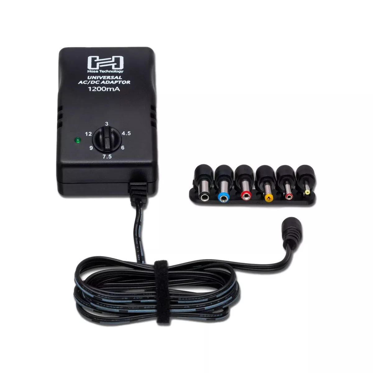 Hosa ACD-477 Universal Power Adapter, Selectable up to 12 VDC 1200 mA