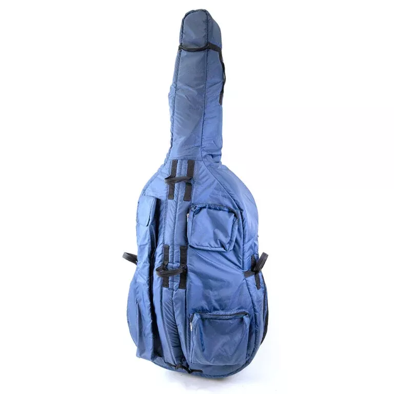 HQ Cobble Pro Grade Double Bass Bag Blue-7/8