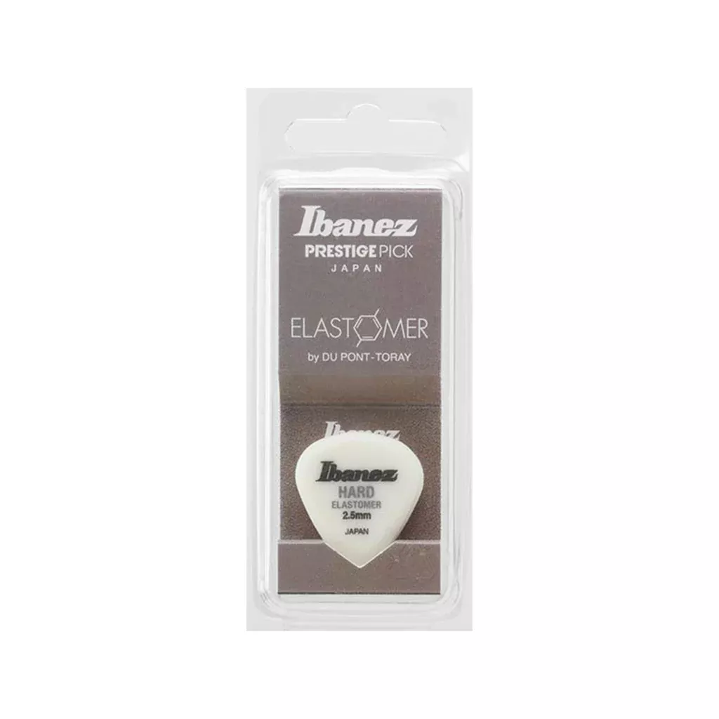 Ibanez EL Series BELJ1HD25 Hard Elastomer Guitar Pick Set, Short Teadrop, 3pcs