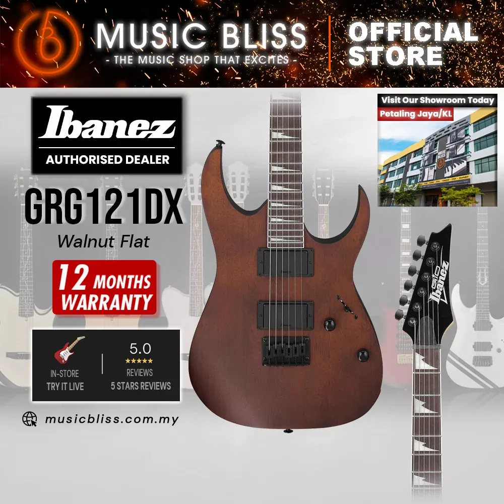 Ibanez Gio GRG121DX Electric Guitar - Walnut Flat