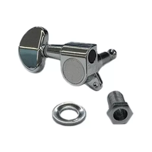 Ibanez Machine Heads Die-cast, half moon button, chrome, R