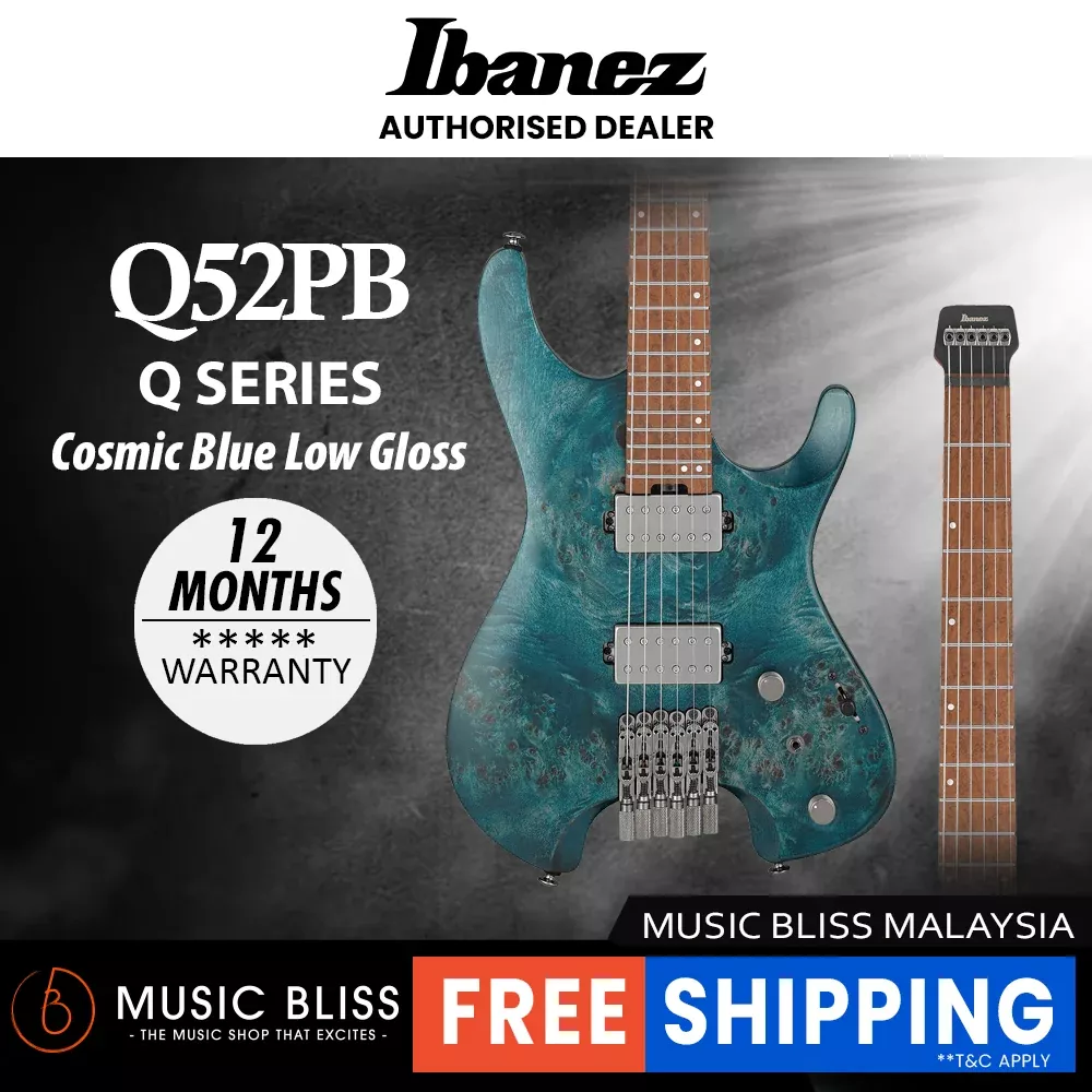 Ibanez Q52PB Electric Guitar - Cosmic Blue Low Gloss