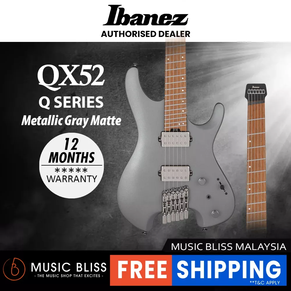 Ibanez QX52 Electric Guitar - Metallic Gray Matte