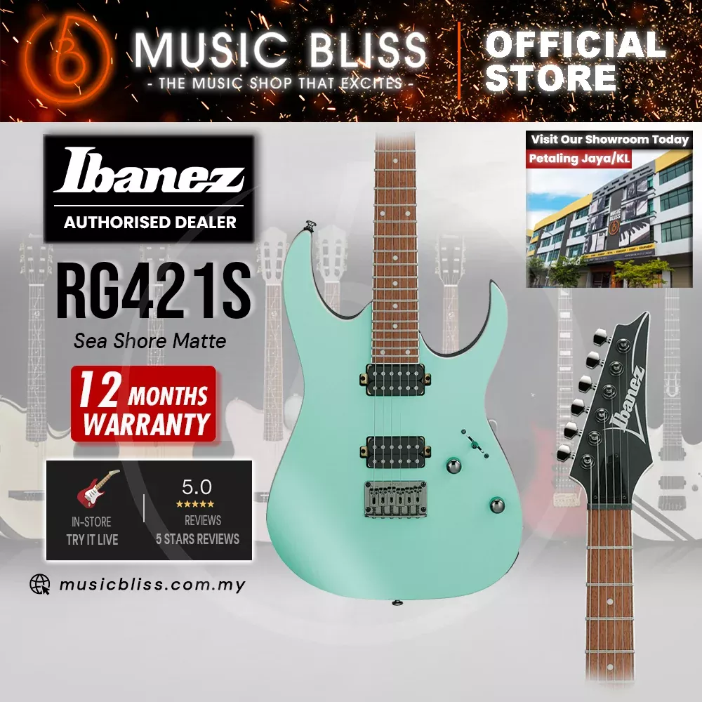 Ibanez RG421S Electric Guitar – Sea Shore Matte
