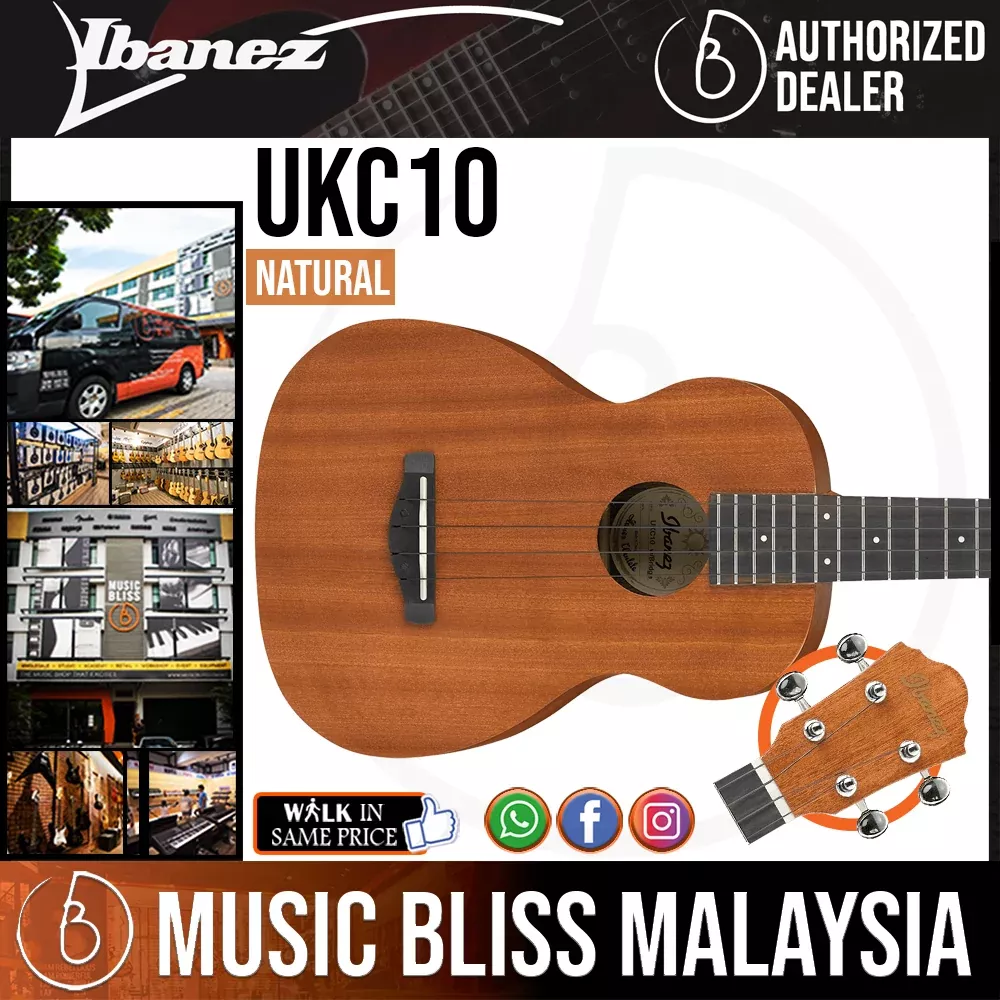 Ibanez UKC10 Concert Ukulele – Natural