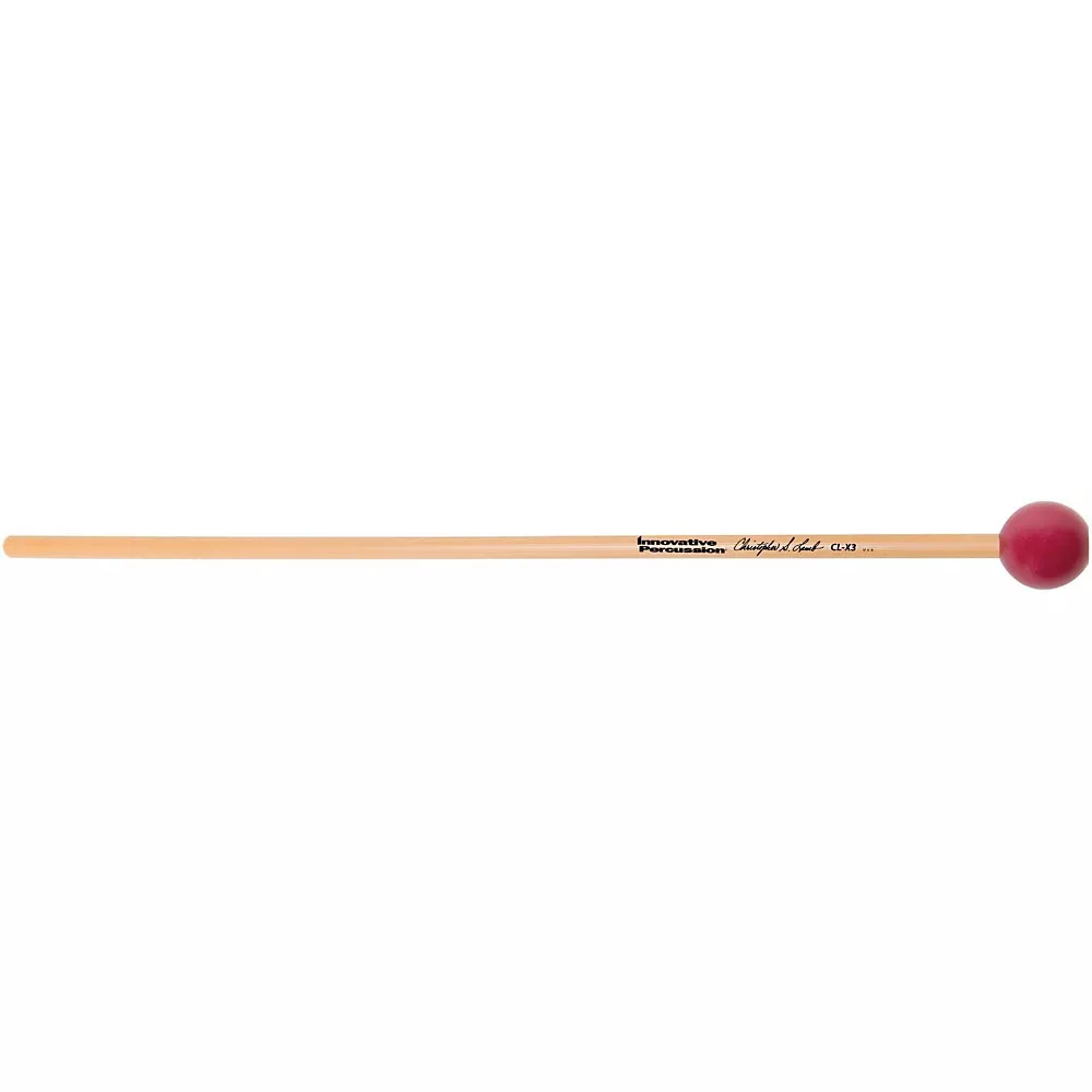 Innovative Percussion Christopher Lamb Xylophone Mallets Hard/Burgundy Rattan