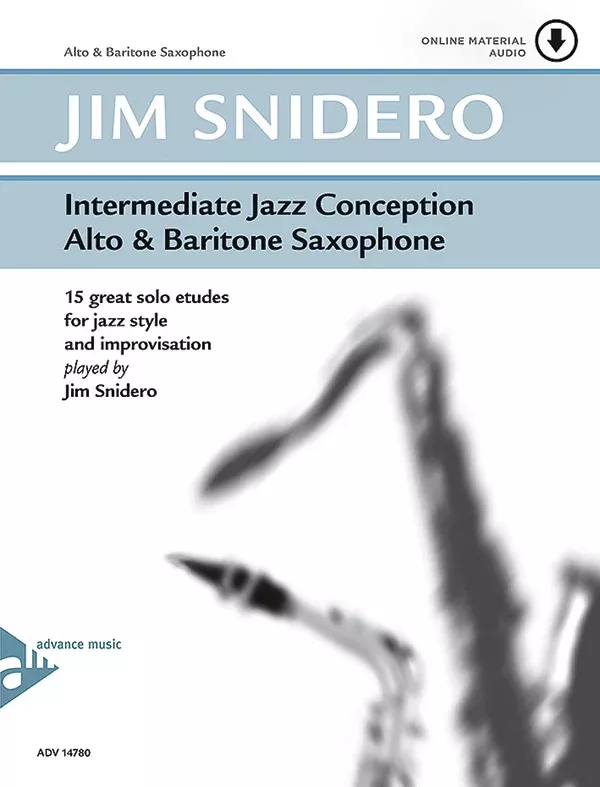 Intermediate Jazz Conception Alto & Baritone Saxophone: Saxophone Book & Online Audio