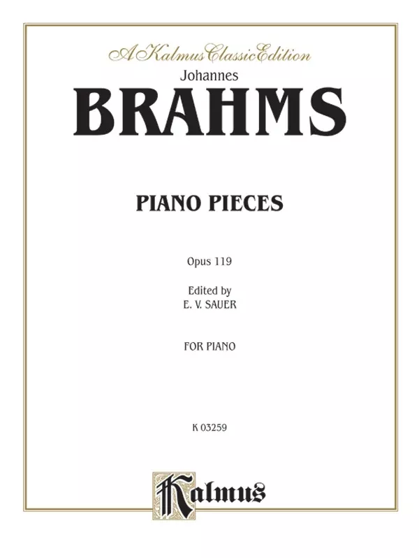 Intermezzi, Rhapsody, Opus 119: Piano Book