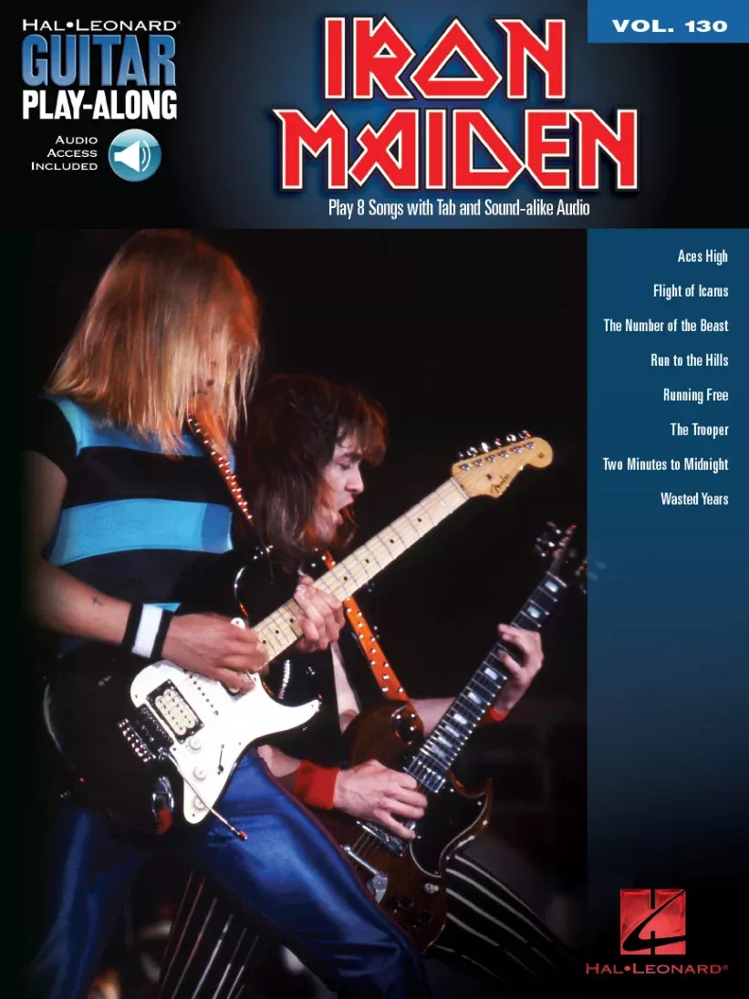 Iron Maiden Guitar Play Along Volume 130 Book & OLA