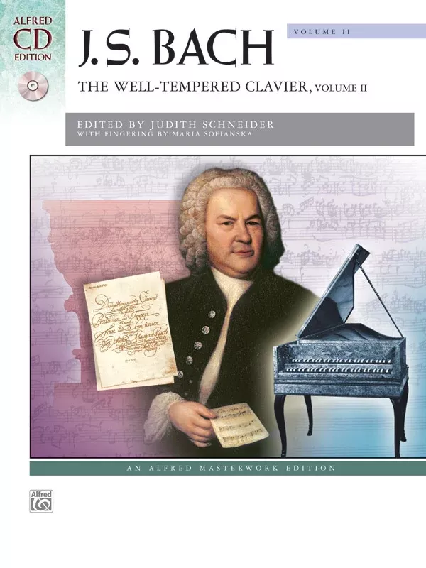 J. S. Bach: The Well-Tempered Clavier, Volume II: Piano Comb Bound Book
