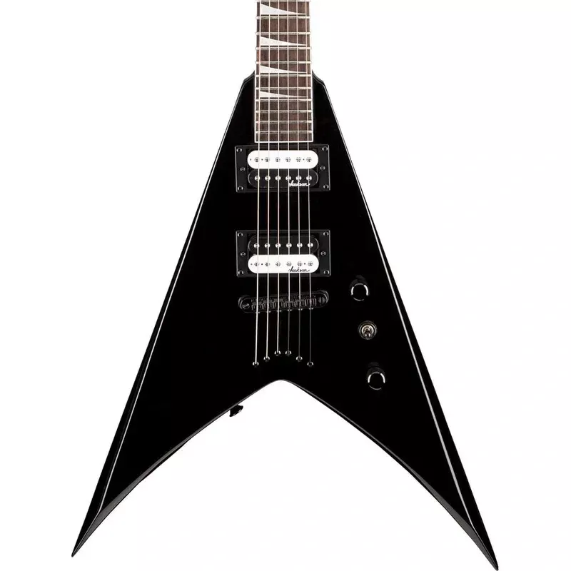 Jackson JS32T King V – Strings-Thru Body – Gloss Black