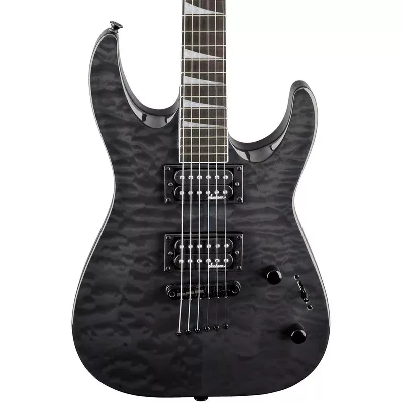Jackson JS32TQ Dinky – DKA – Quilted Maple – Trans Black