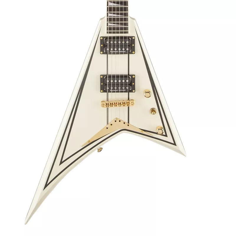 Jackson Pro Series Rhoads RRT-3 – Ivory with Black Pinstripes and Ebony Fingerboard