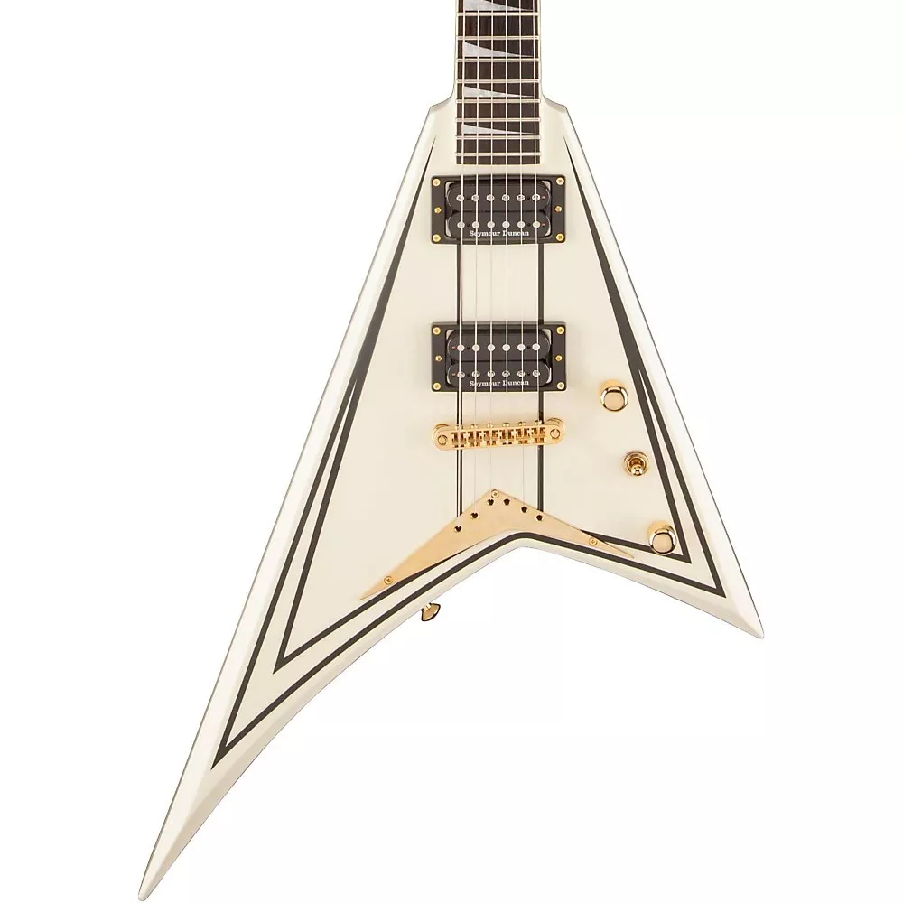Jackson Rhoads RRT Pro Series Electric Guitar Ivory with Black Pinstripes