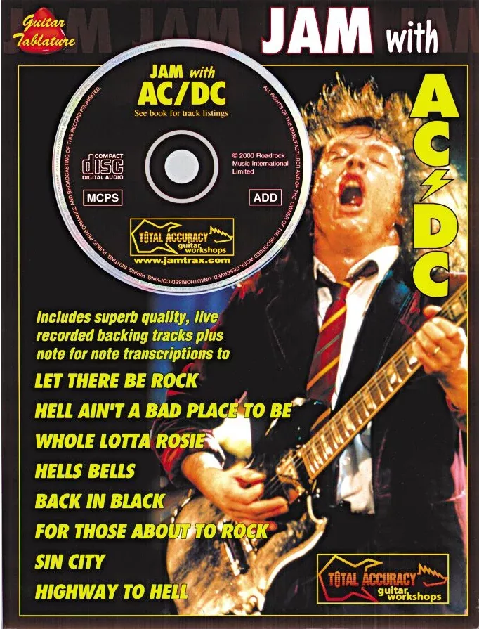 Jam With AC/DC Guitar Tab BK/CD