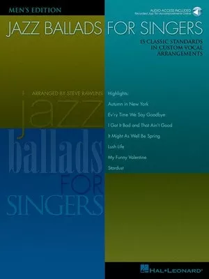 JAZZ BALLADS FOR SINGERS MENS BK/OLA