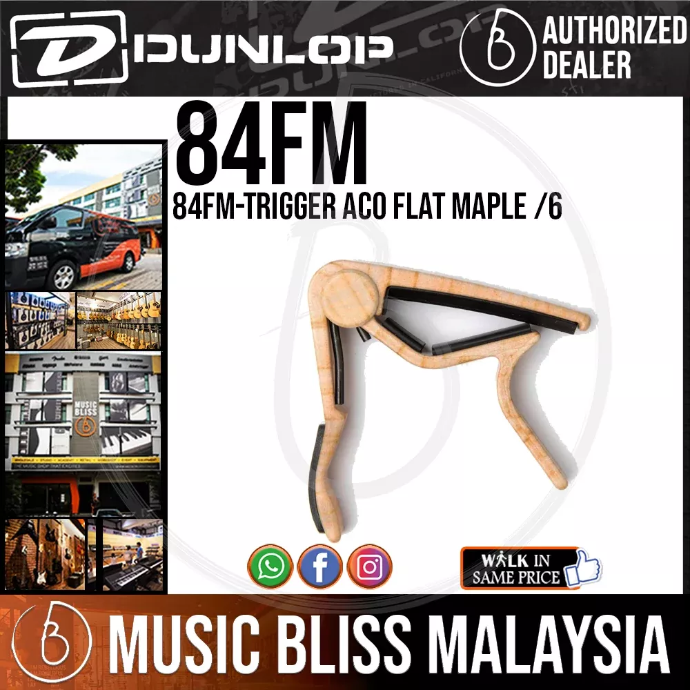 Jim Dunlop 84FM Acoustic Trigger Capo, Flat, Maple