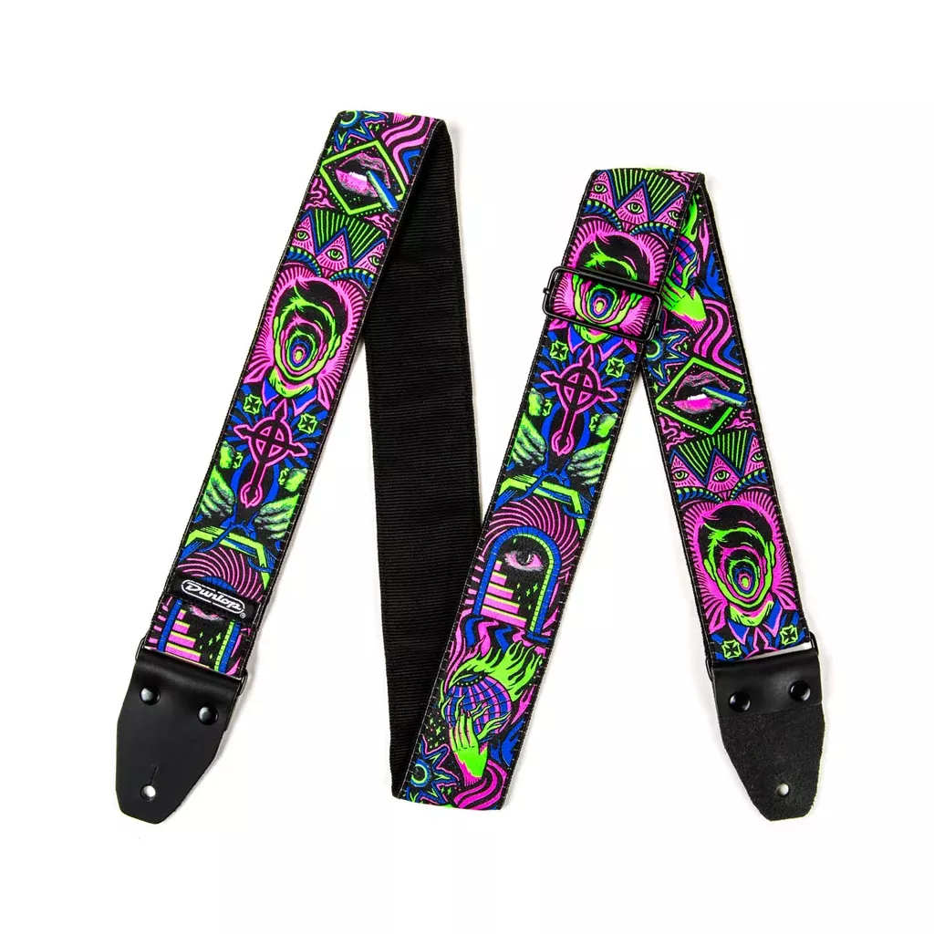 Jim Dunlop ILD01 I Love Dust Headspace Guitar Strap, Green