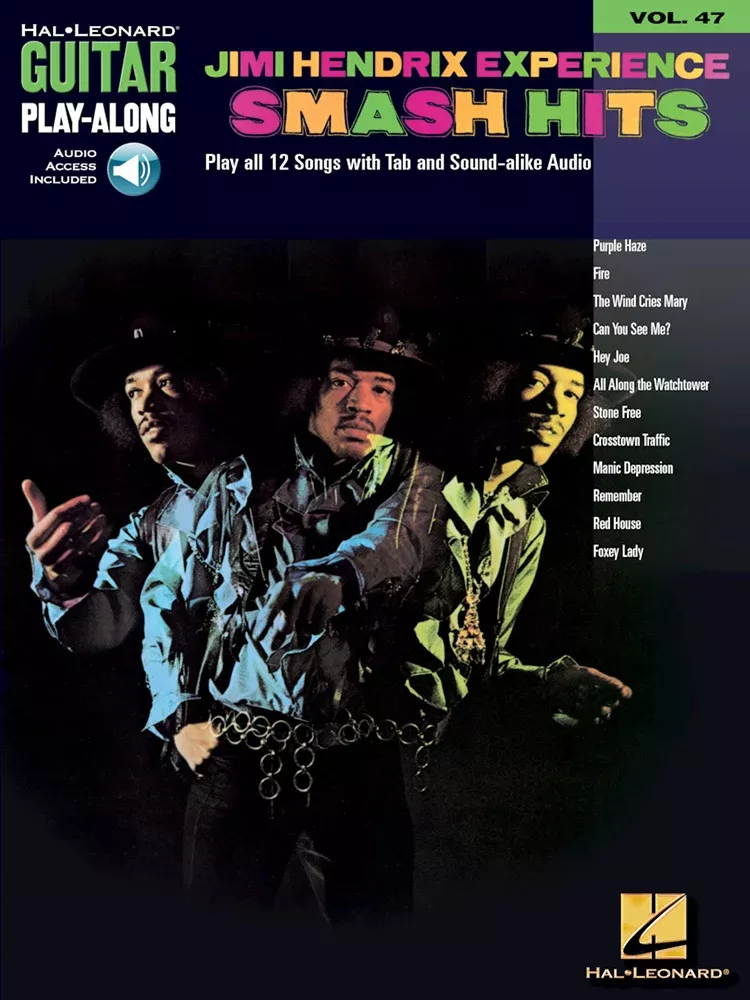 Jimi Hendrix Experience Smash Hits Guitar Playalong Volume 47