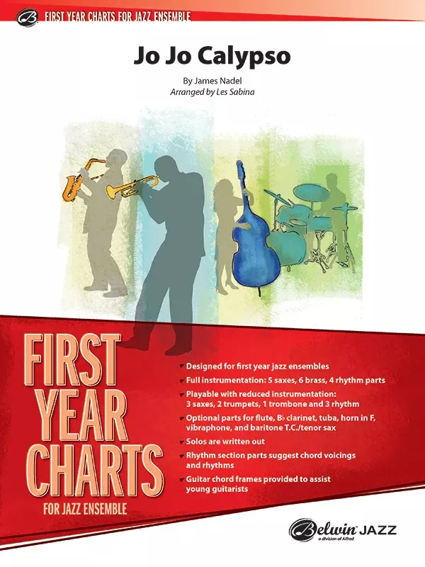 Jo Jo Calypso: Jazz Ensemble Conductor Score & Parts