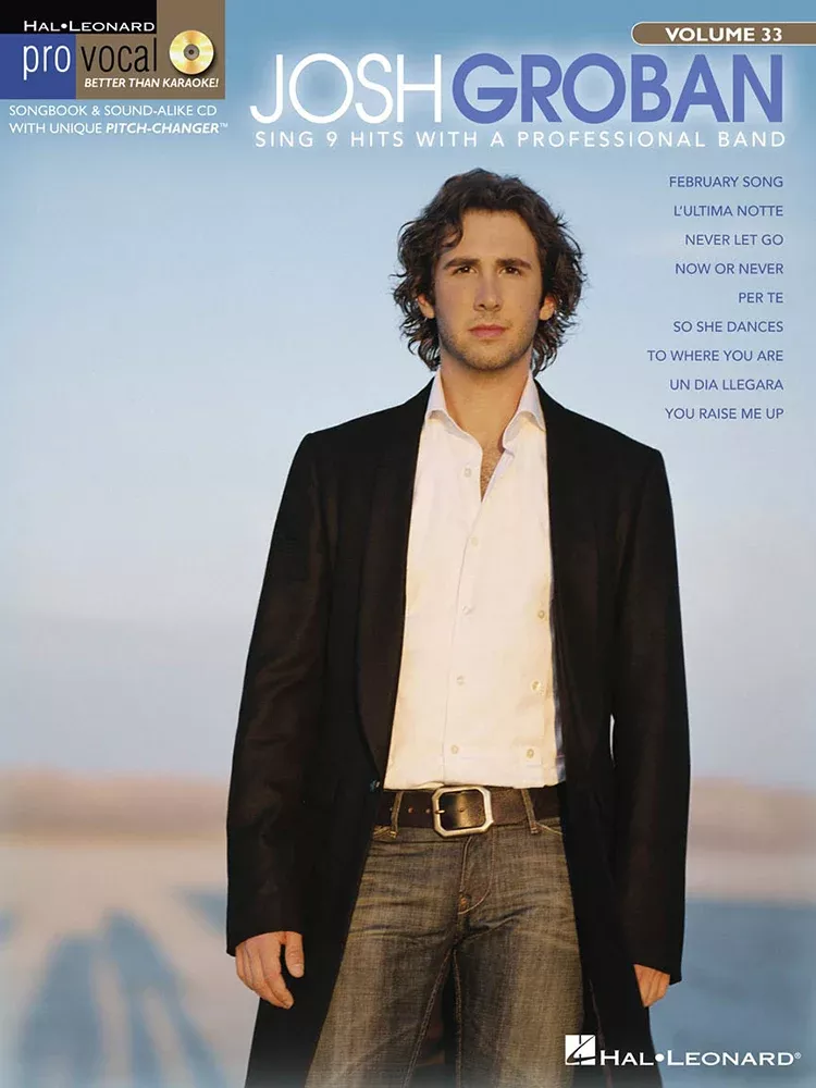 Josh Groban Pro Vocal Men Volume 33 BK/CD